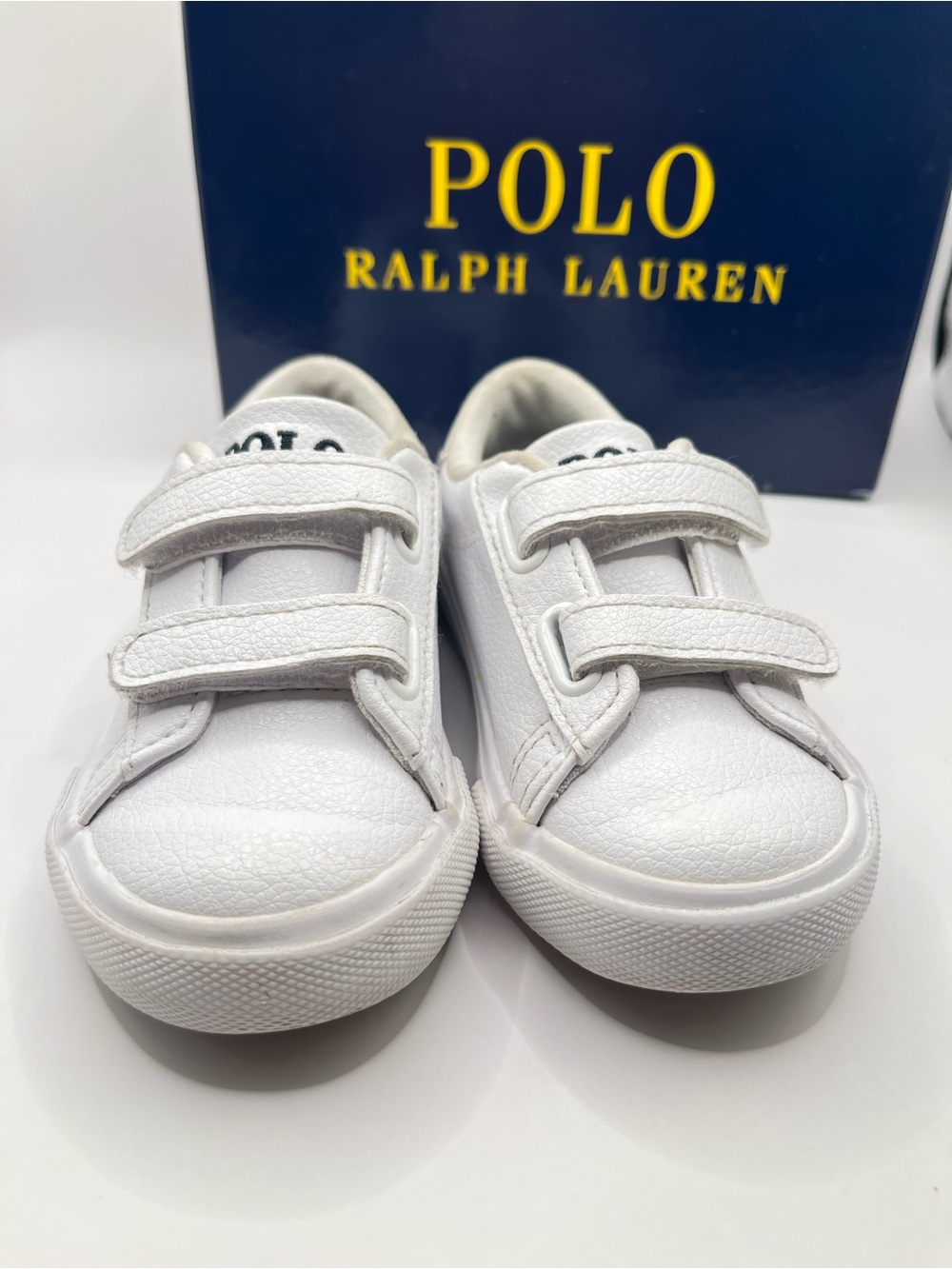 Polo Ralph Lauren Toddler 5.5 White Sneakers - Picture 2 of 7